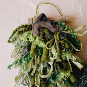 Mini Weave - An Ode to Green + Driftwood - DINO FOOD + SHARK TOOTH