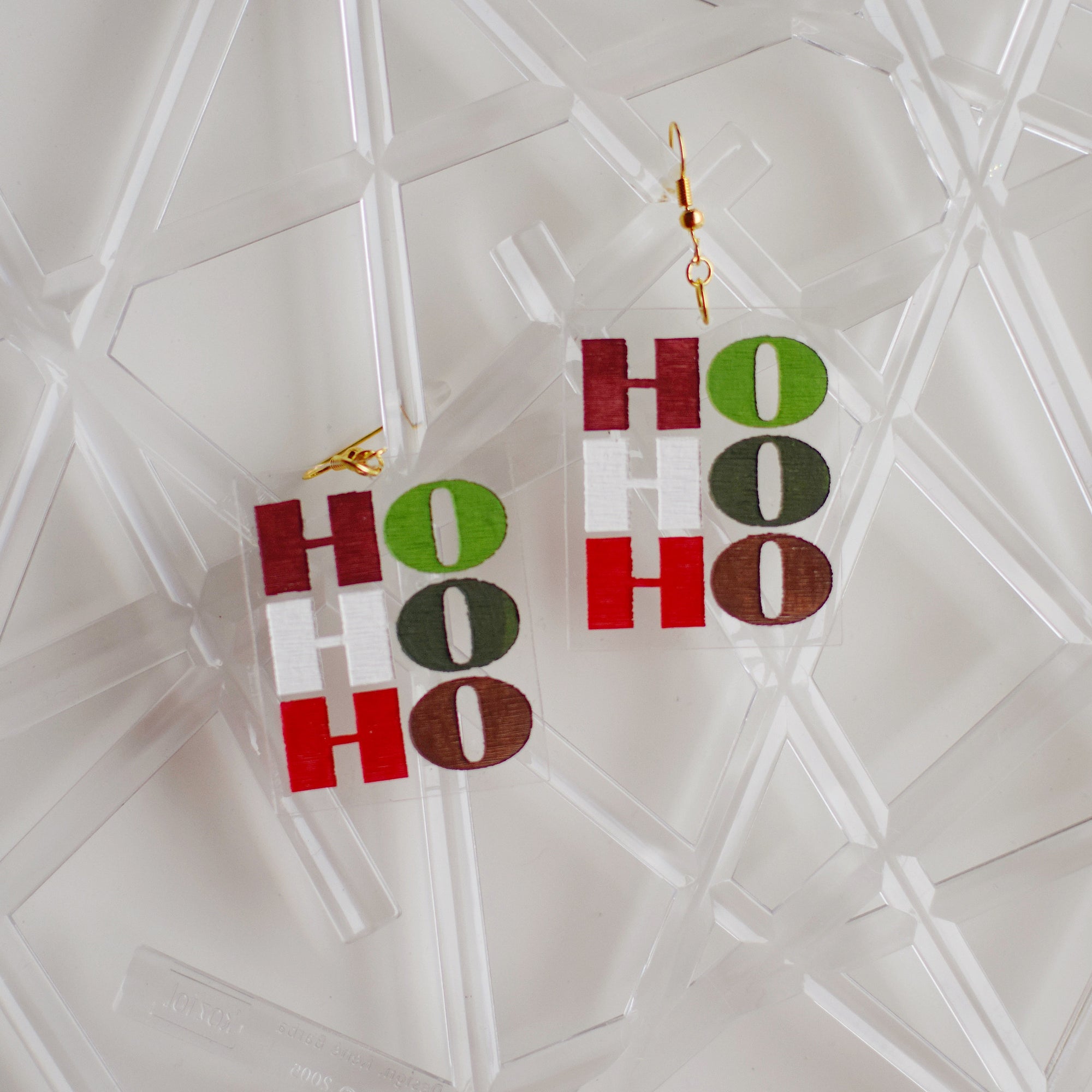 Earrings - Christmas - HOHOHO Dangles 3