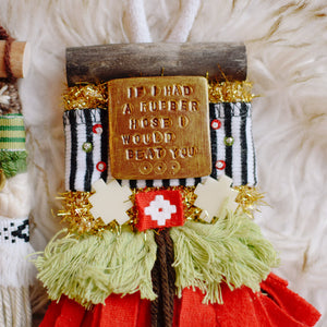 Mini Weave - Christmas Vacation - HOLD YOUR WAD THERE FELLA + IF I HAD A RUBBER HOSE I WOULD BEAT YOU...