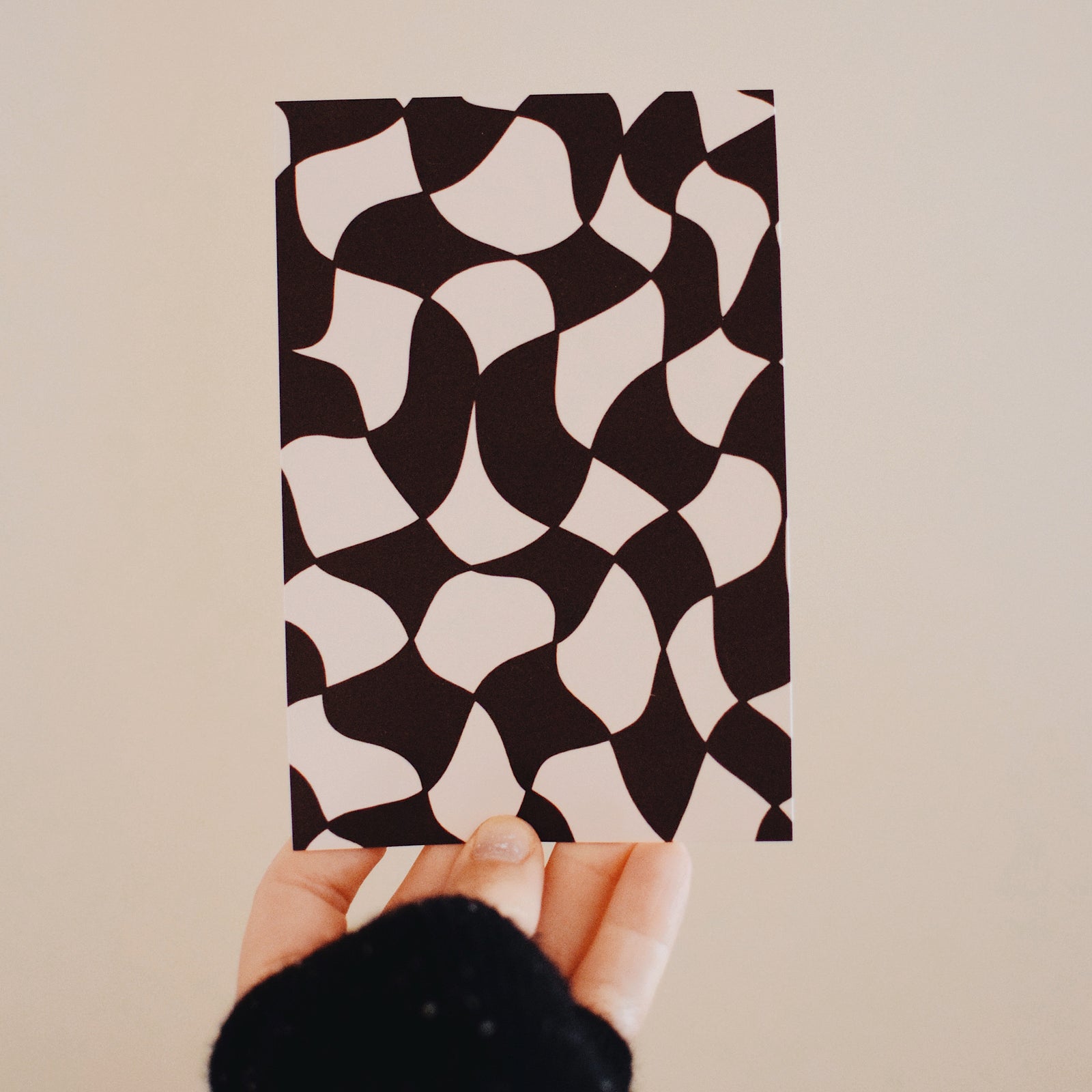 Giclee Print (Matte) - Geometric - Wavy Checker 4x6