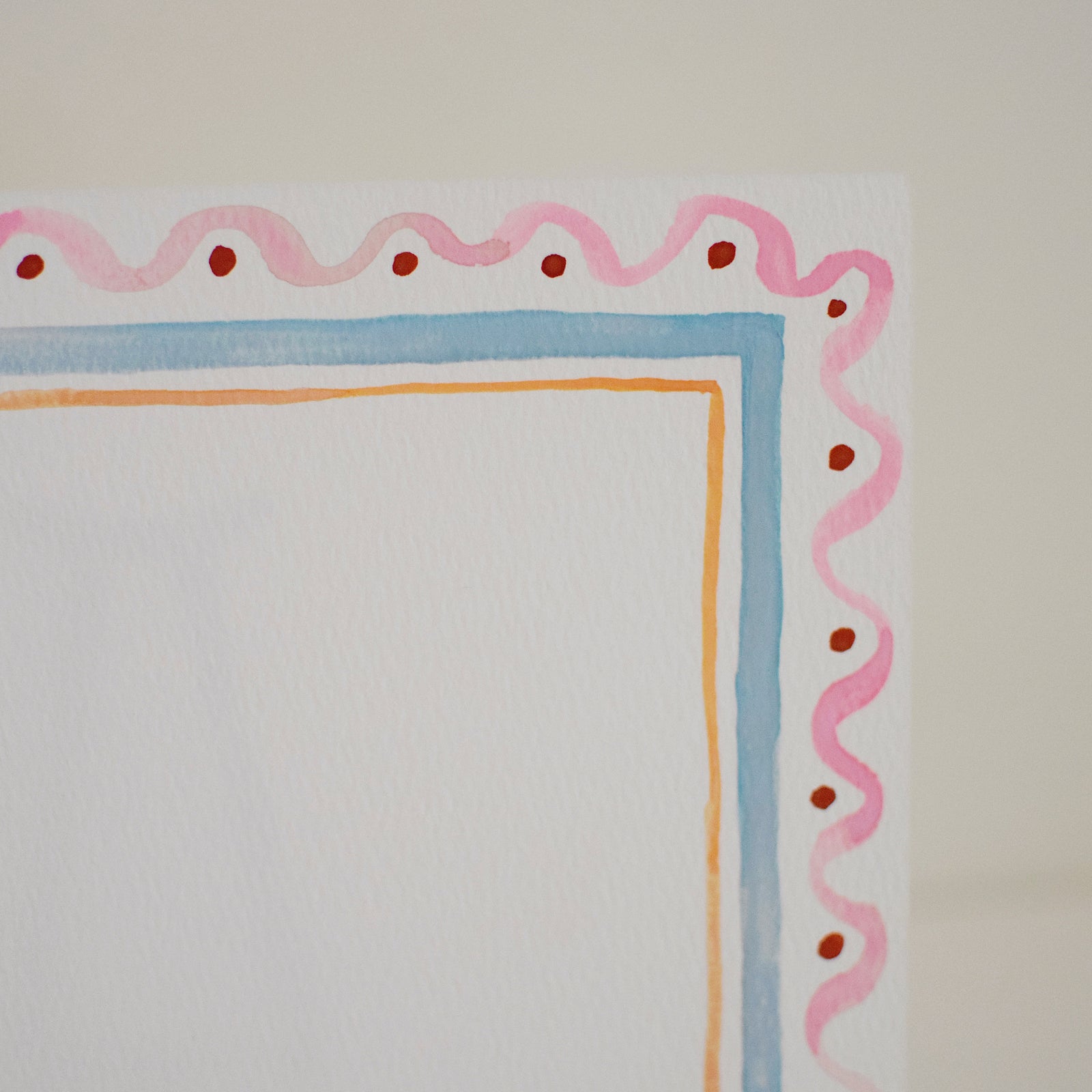 Original Watercolor Painting - Border No. 4