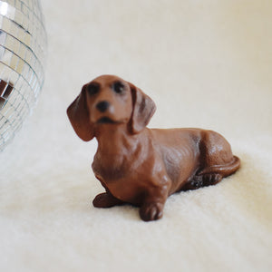 Thrifted Goods - Dachshund Figurine (Brown)