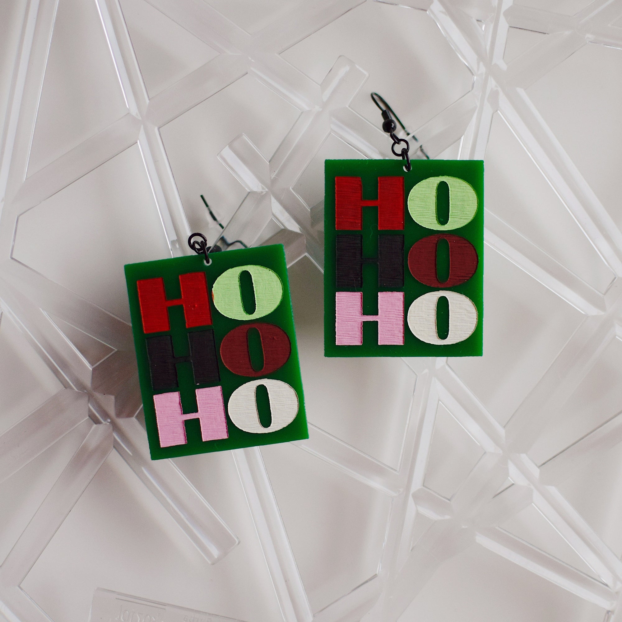 Earrings - Christmas - HOHOHO Dangles 8
