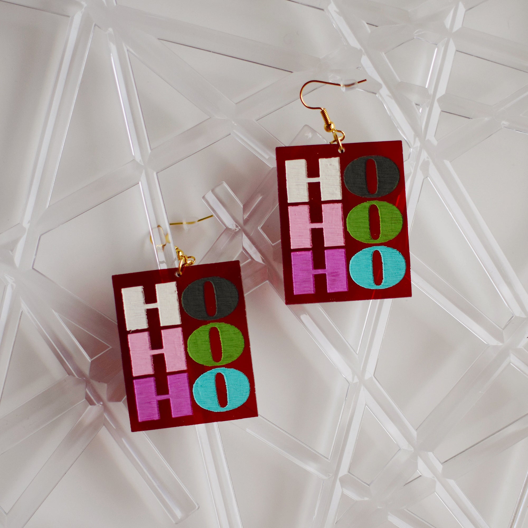 Earrings - Christmas - HOHOHO Dangles 14