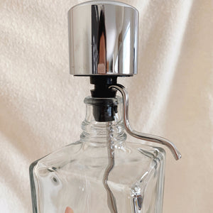 Thrifted Goods - Vintage Pump Style Bourbon Decanter