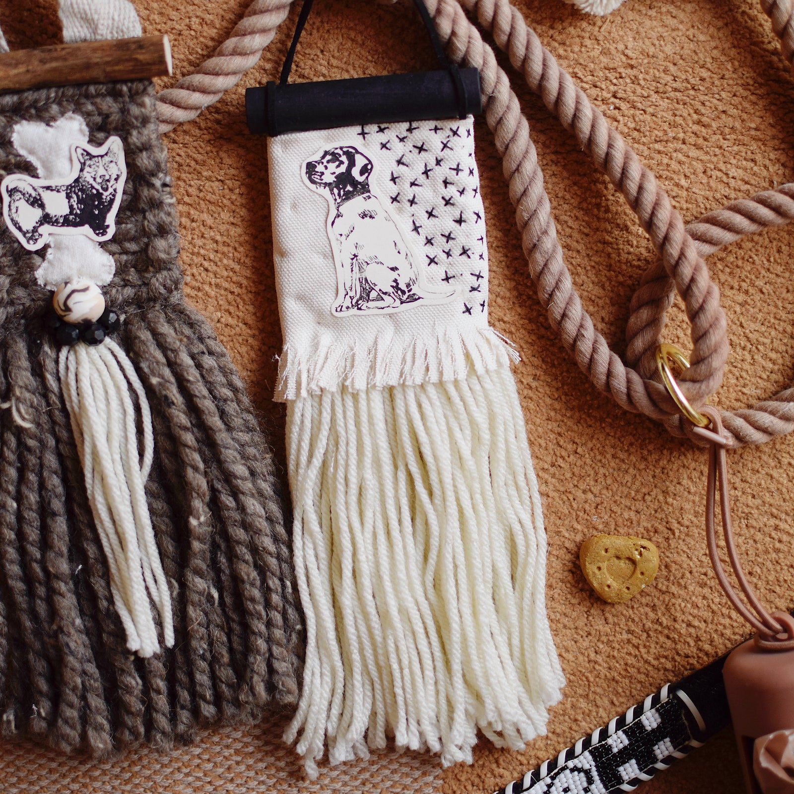 Mini Weave - DOGS - CORGI + LABRADOR RETRIEVER