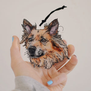 Ornament - Custom Hand Painted Pet Portrait