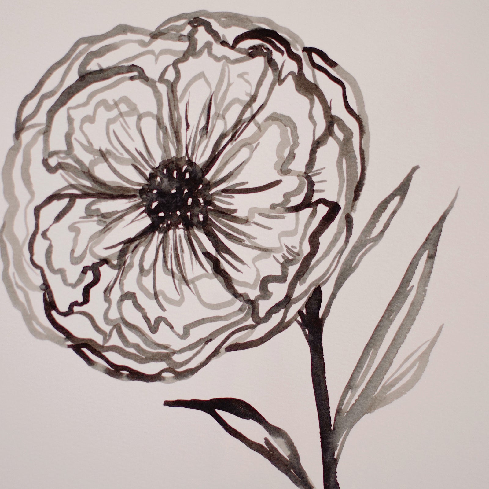 Original Watercolor Painting - Floral No. 5 - SUMMER DAY