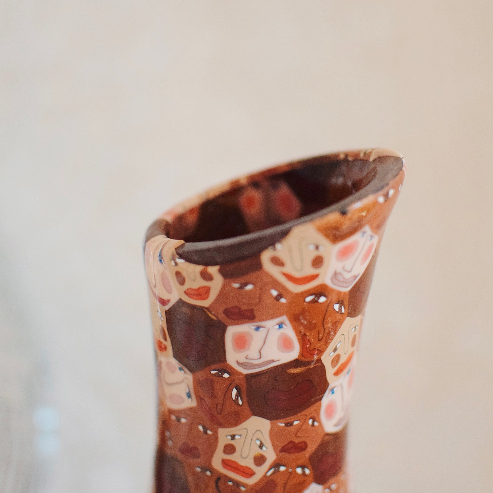 Styling Piece - Abstract Face Vase