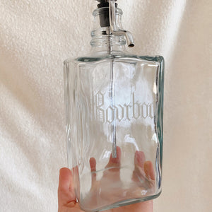 Thrifted Goods - Vintage Pump Style Bourbon Decanter