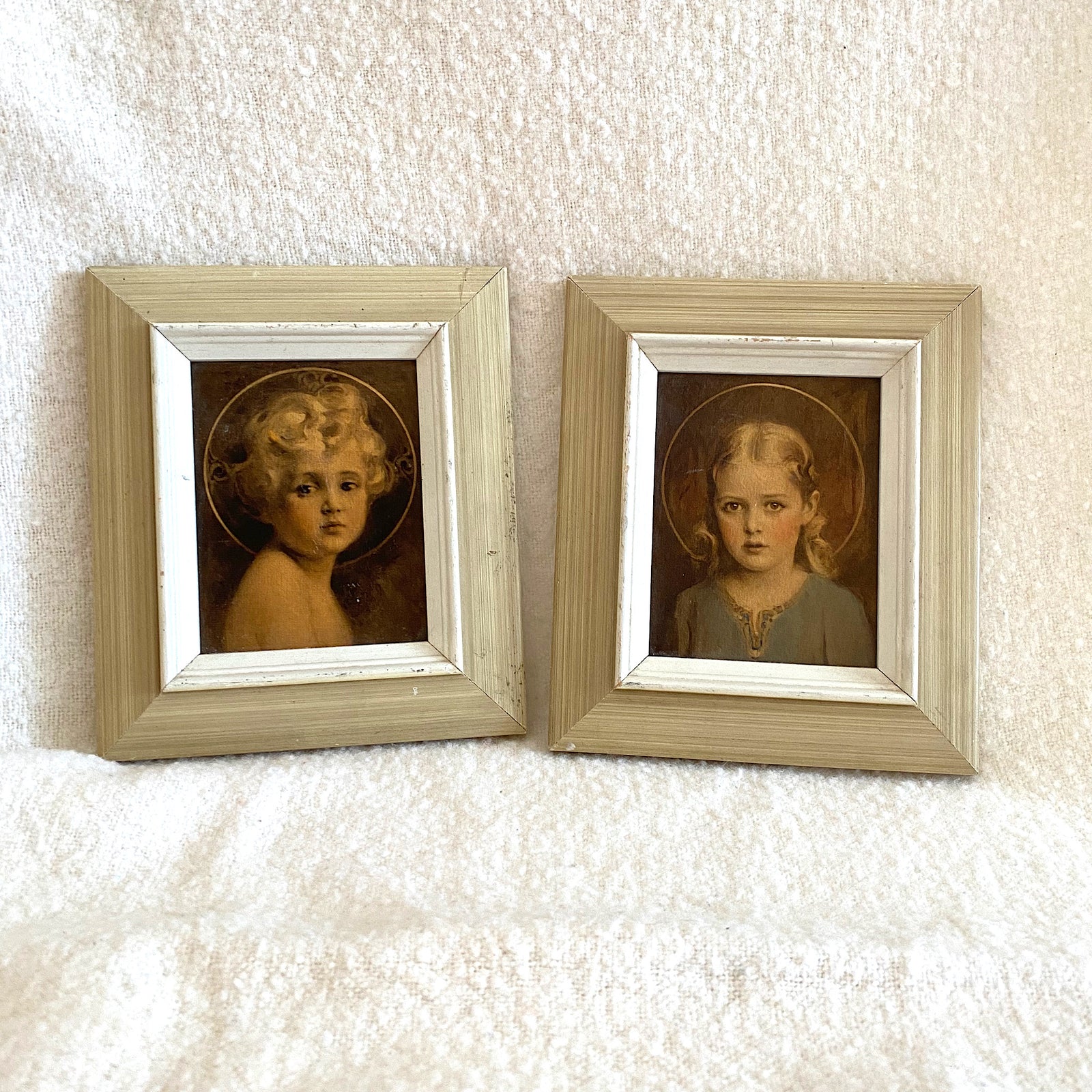 Styling Piece - Vintage Pair of Framed Art Prints by C. Bosseron Chambers