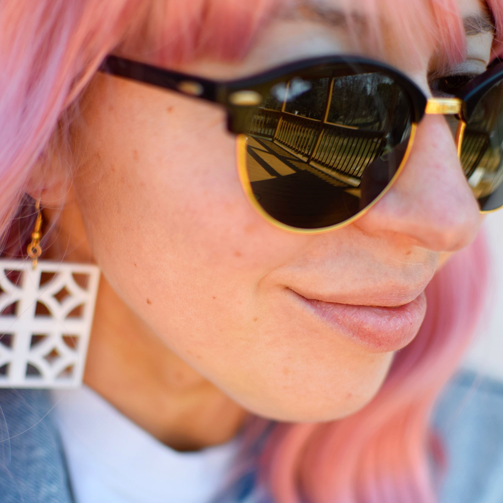 Earrings - Breeze Block Stacked Mega Dangle - Style No. 7