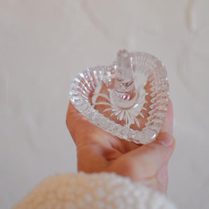 Thrifted Goods - Vintage Waterford Crystal Heart Shaped Ring Holder