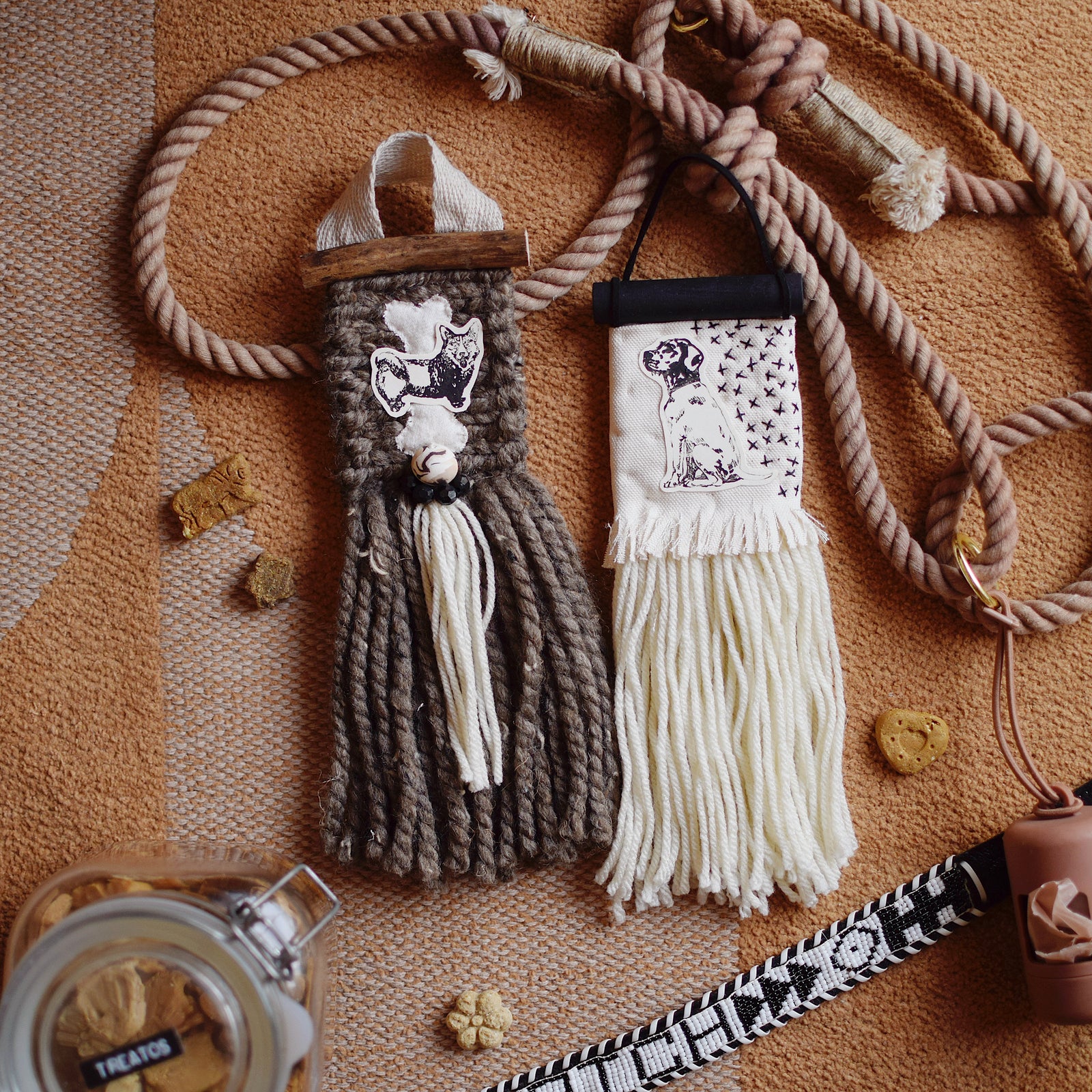 Mini Weave - DOGS - CORGI + LABRADOR RETRIEVER