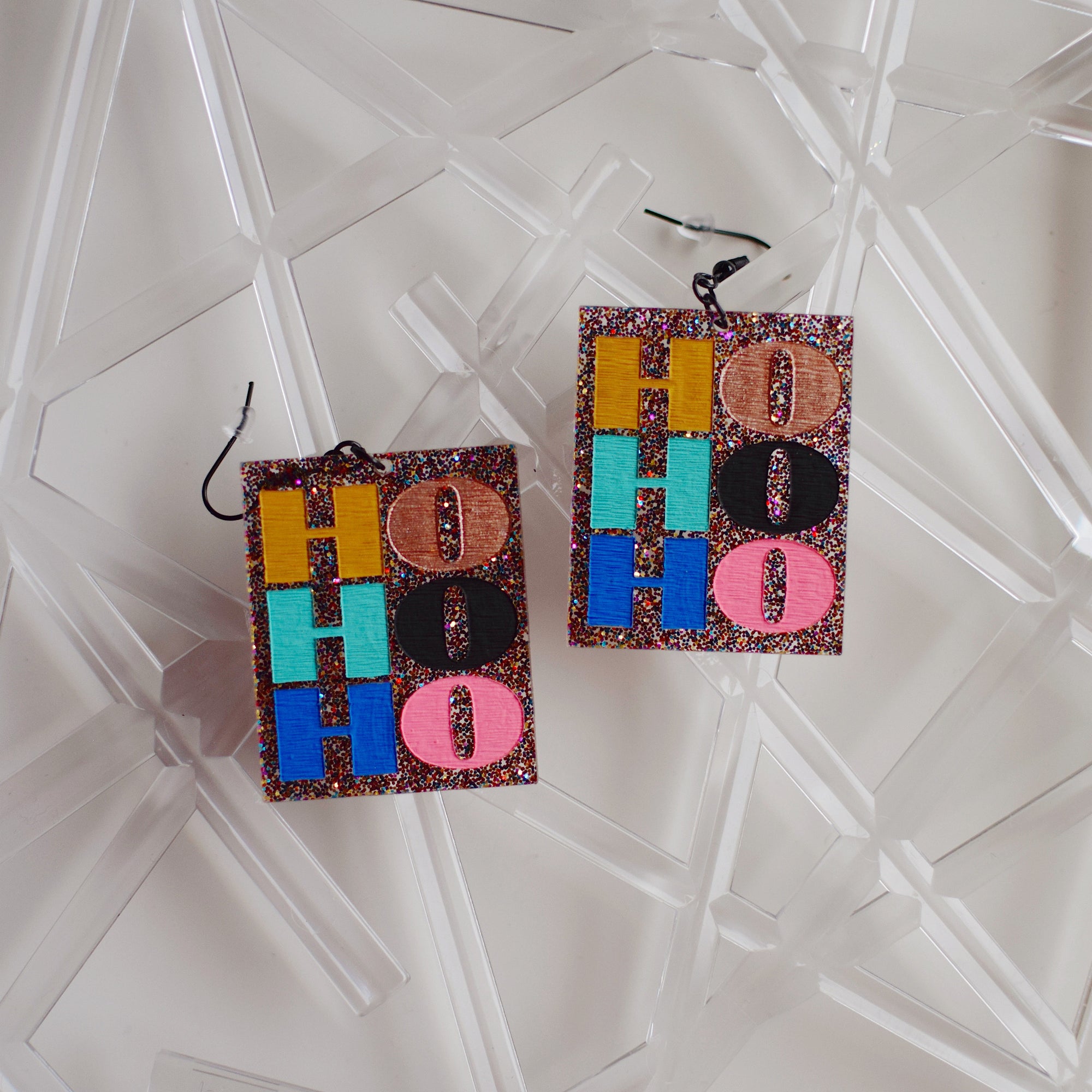 Earrings - Christmas - HOHOHO Dangles 6