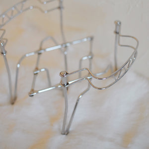 Thrifted Goods - Vintage MCM Expandable Chrome Trivet Casserole Dish Holder