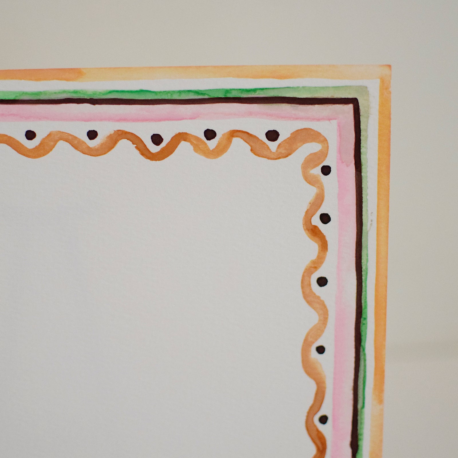 Original Watercolor Painting - Border No. 6