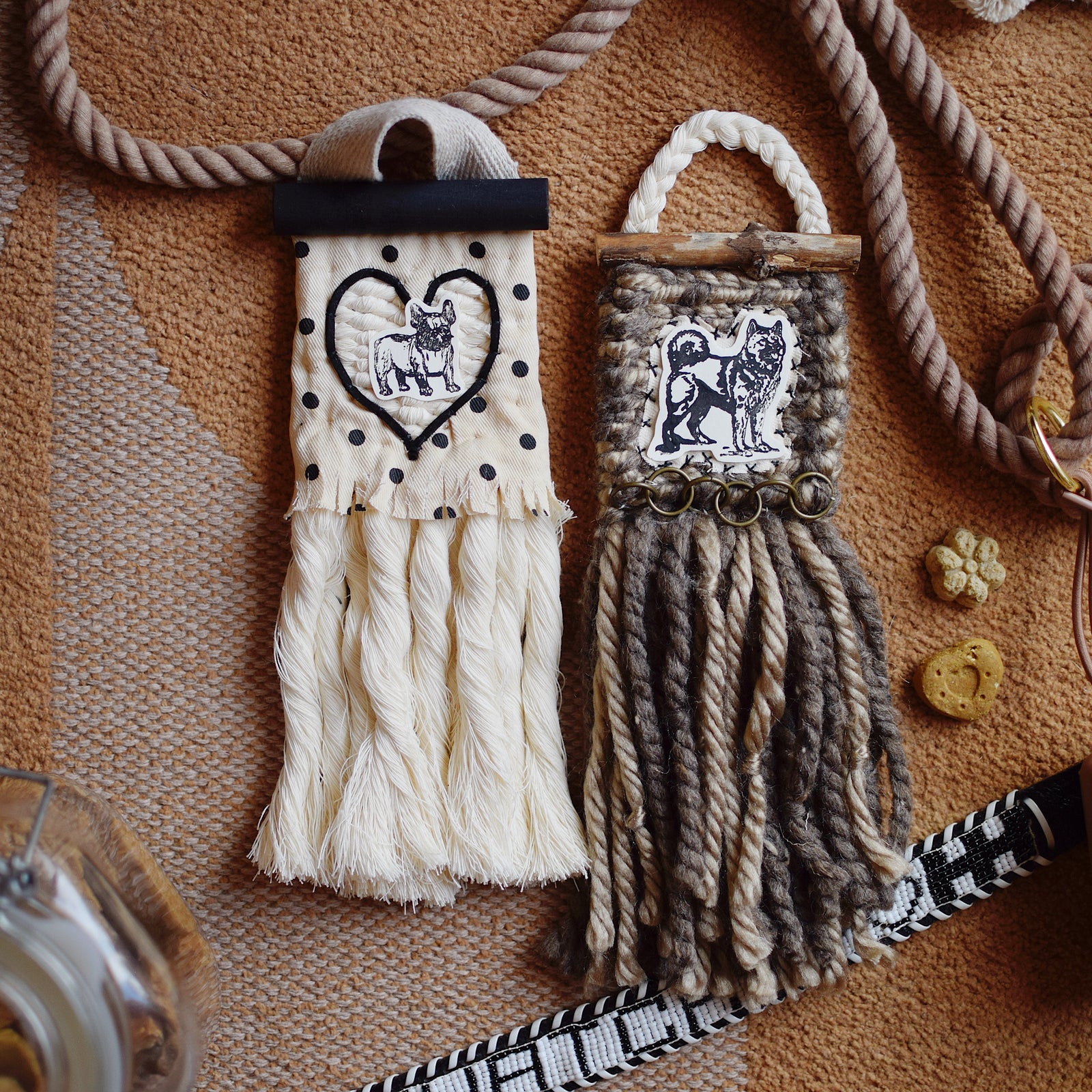 Mini Weave - DOGS - FRENCH BULLDOG + AKITA