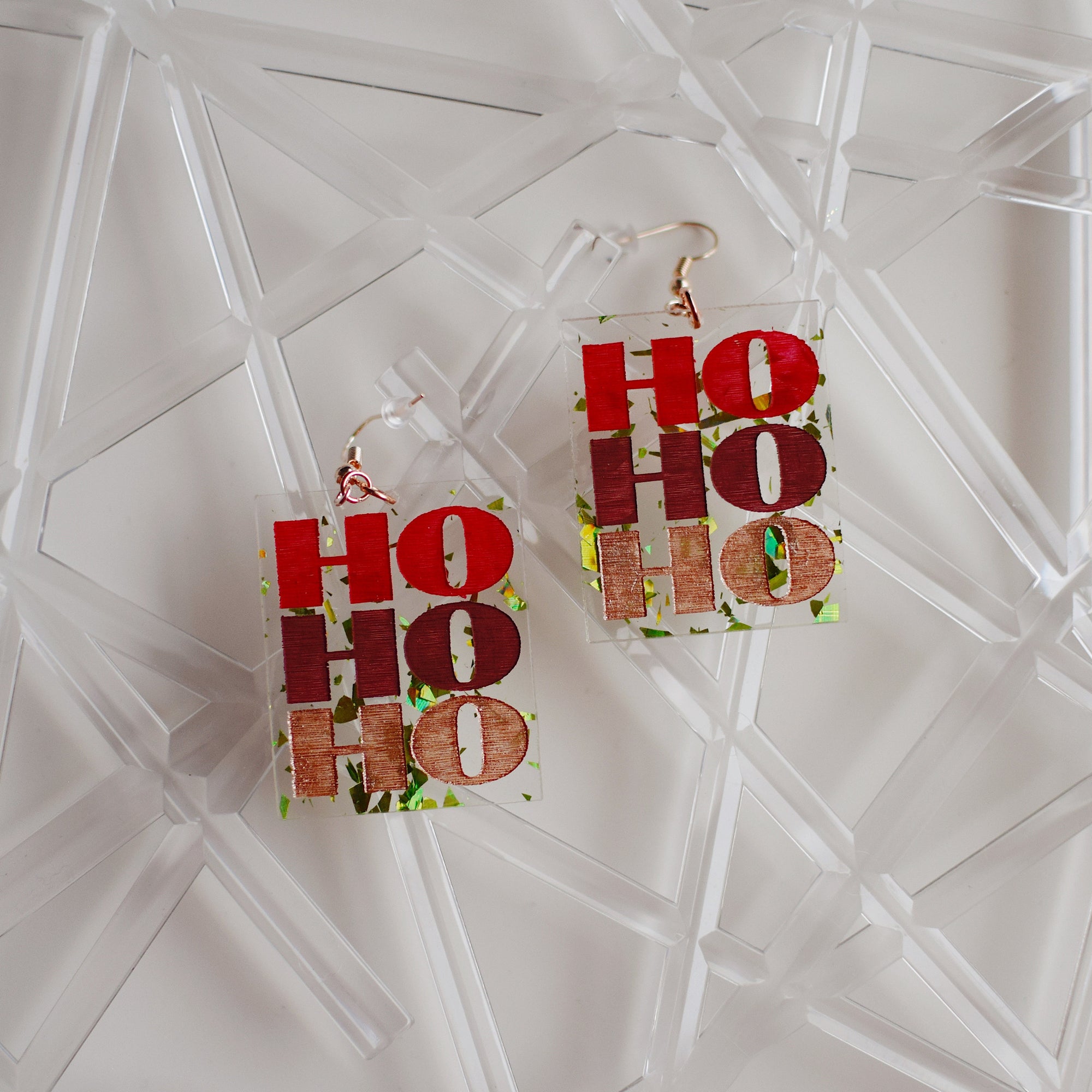 Earrings - Christmas - HOHOHO Dangles 7