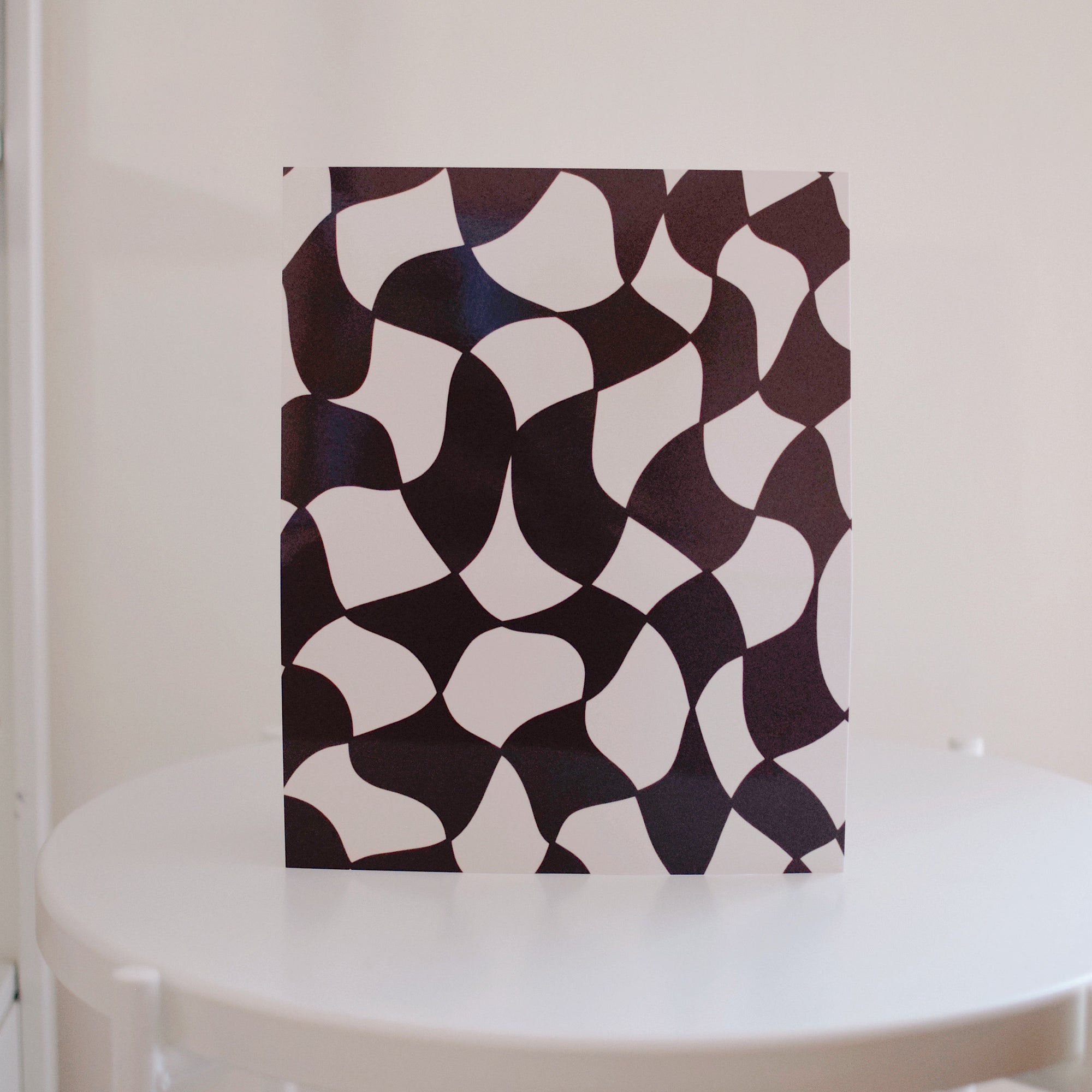 Giclee Print (Glossy) - Geometric - Wavy Checker 8x10