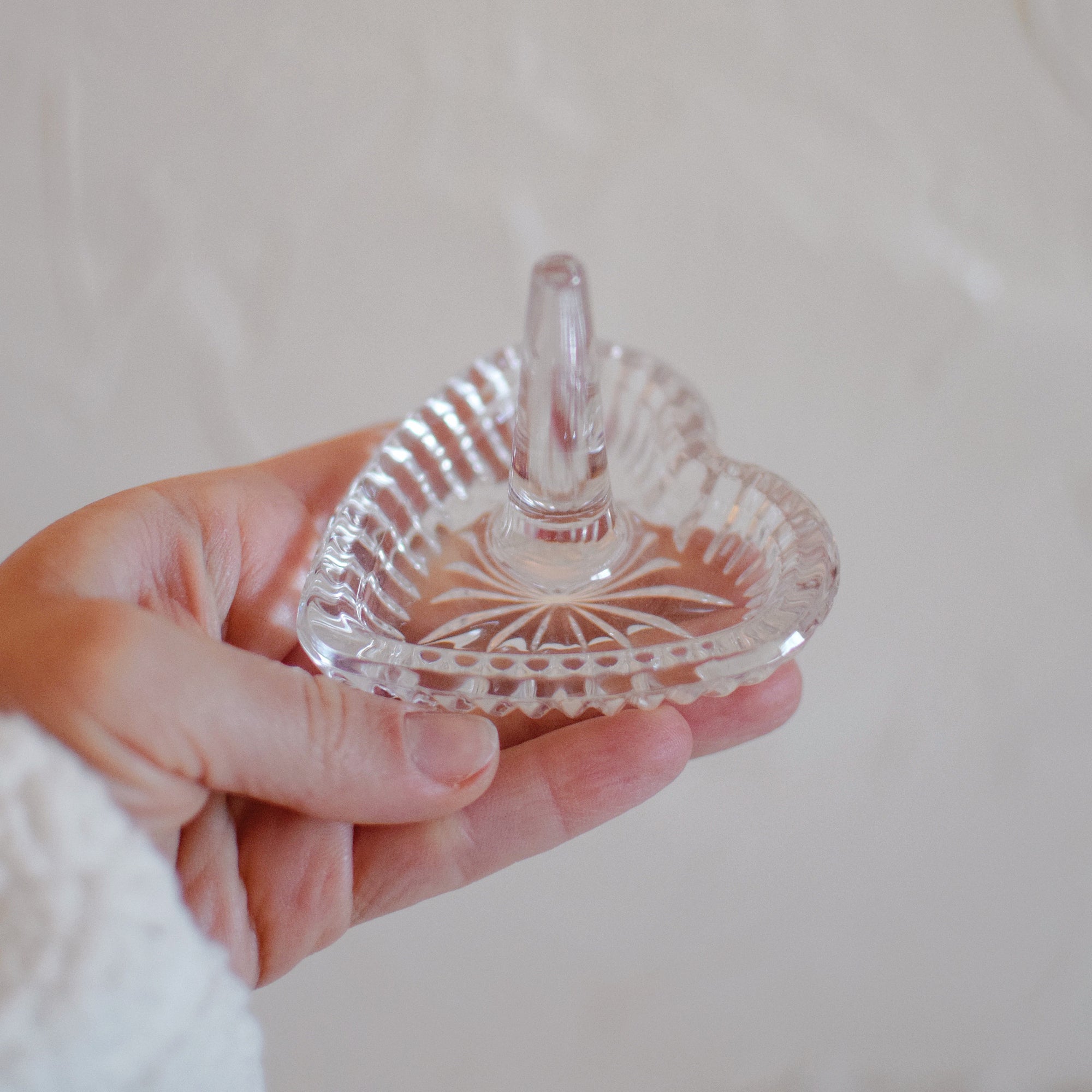 Thrifted Goods - Vintage Waterford Crystal Heart Shaped Ring Holder