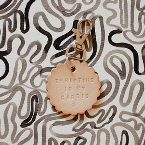 Thrift-y Leather Keychains
