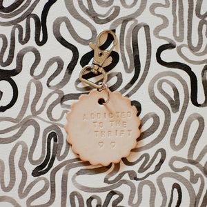 Thrift-y Leather Keychains