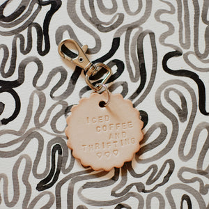 Thrift-y Leather Keychains