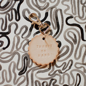 Thrift-y Leather Keychains