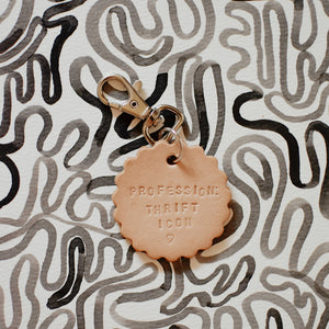 Thrift-y Leather Keychains