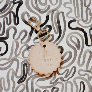 Thrift-y Leather Keychains