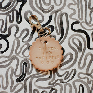 Thrift-y Leather Keychains