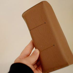 Ray-Ban Soft Leather Sunglass Case - Light Brown w/Gold Enclosure
