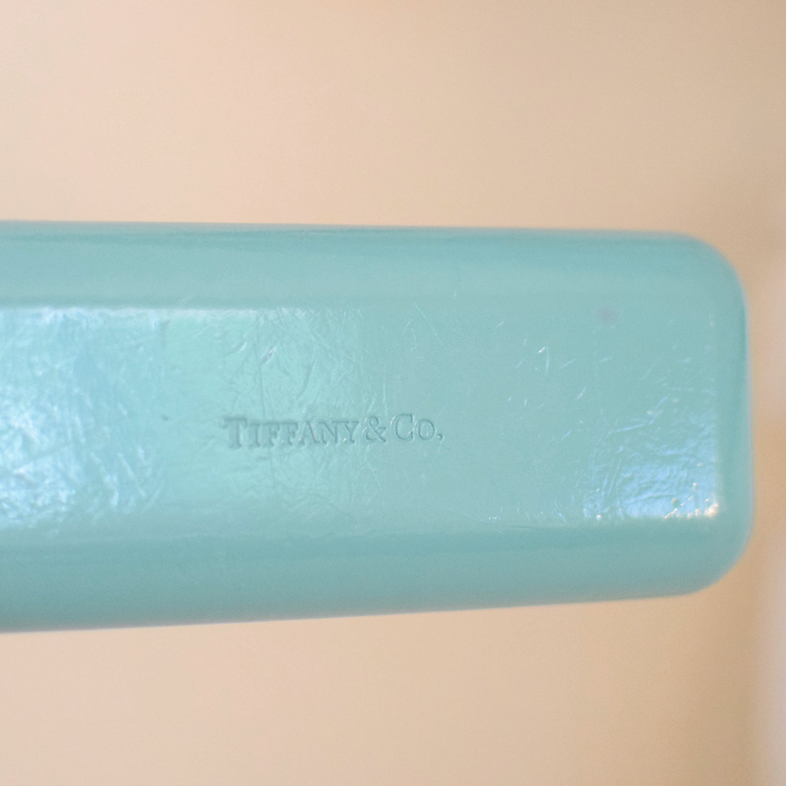Tiffany & Co. Hard Leather Sunglass Case - Tiffany Blue with Tan Velvet Interior