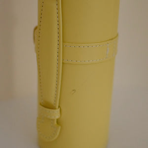 Travel Jewelery Case - Butter Yellow with Hand-painted Daisies