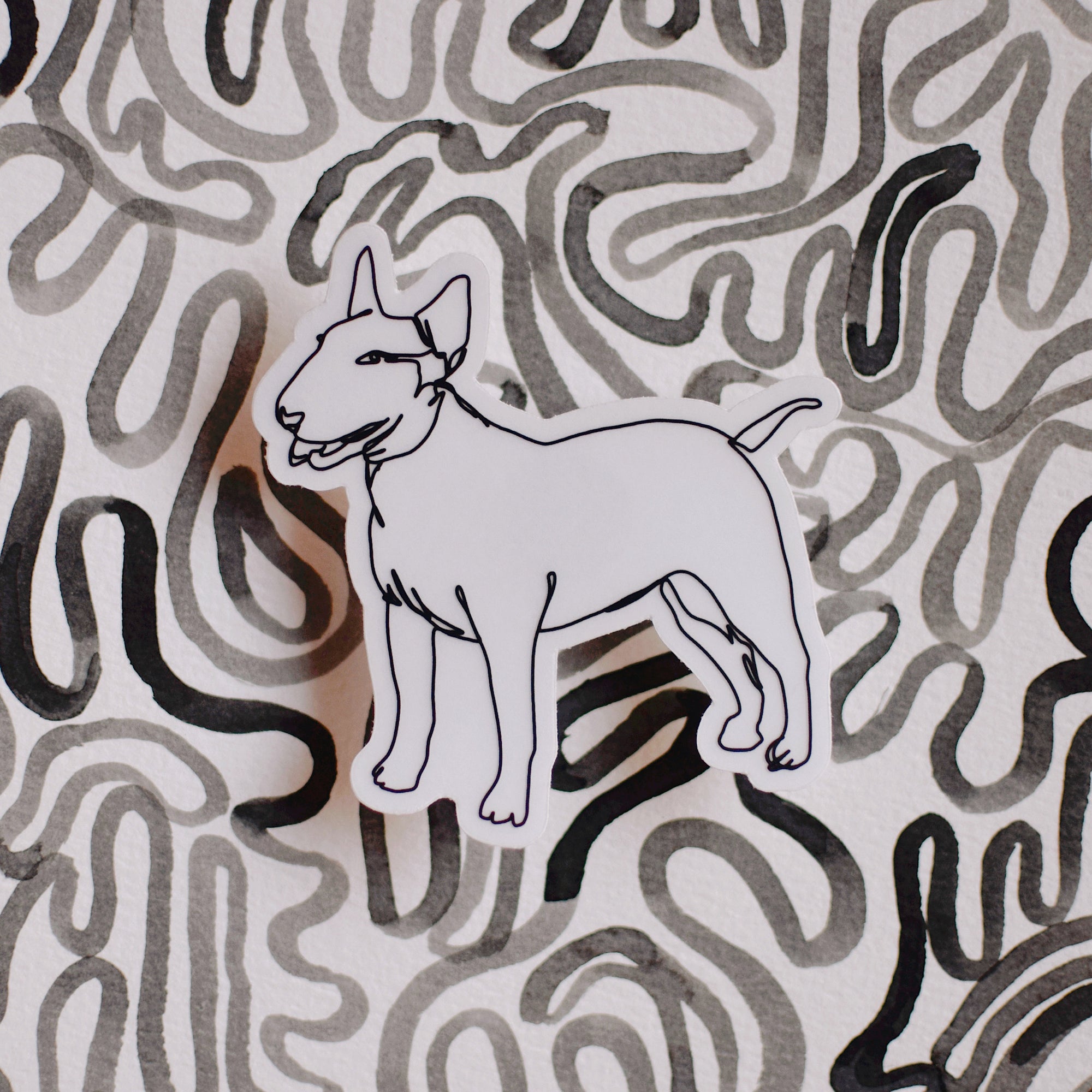 Sticker - Harper Outline (Bull Terrier)