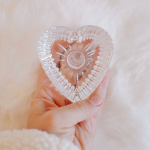 Thrifted Goods - Vintage Waterford Crystal Heart Shaped Ring Holder