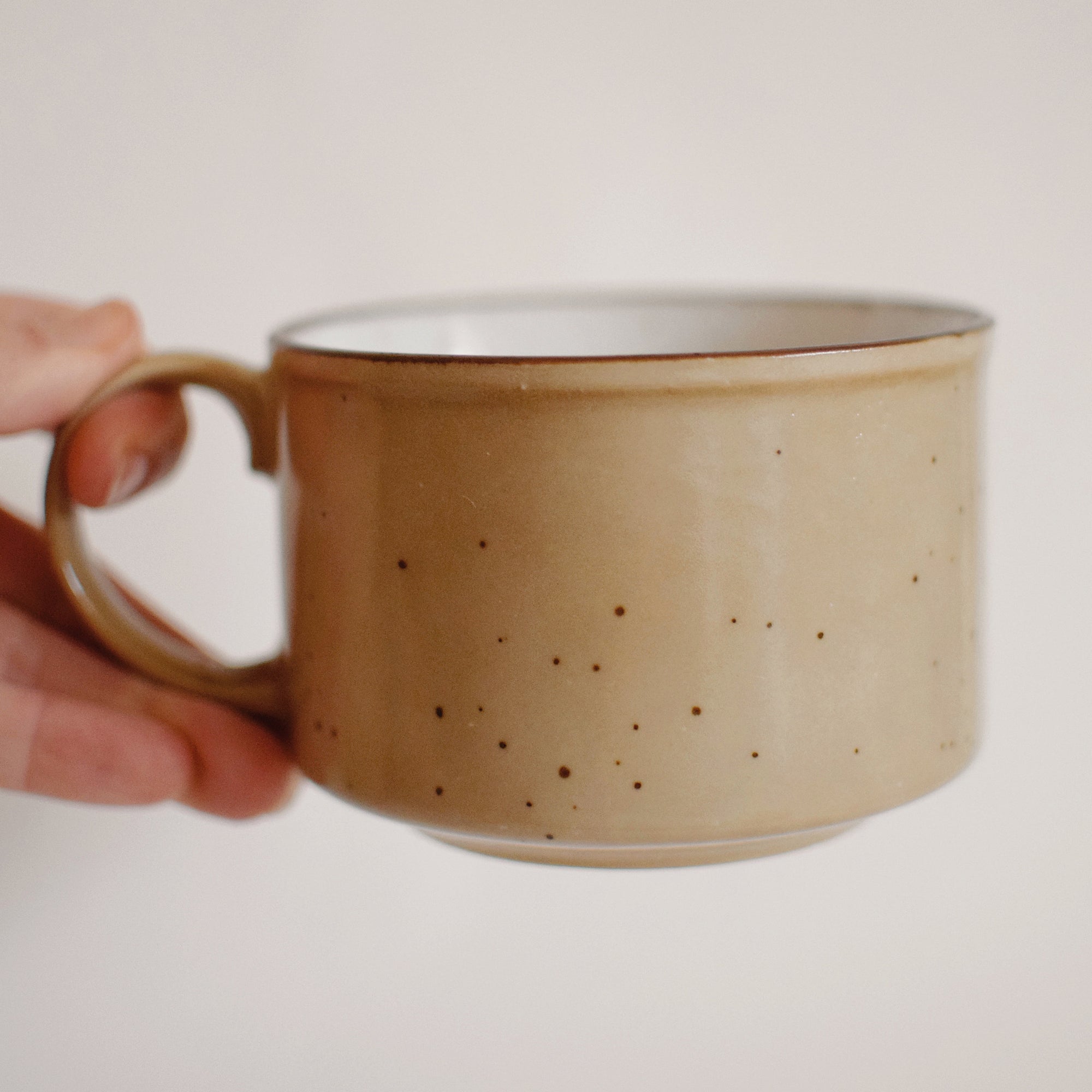 Thrifted Goods - Speckled Tan Campfire Mug