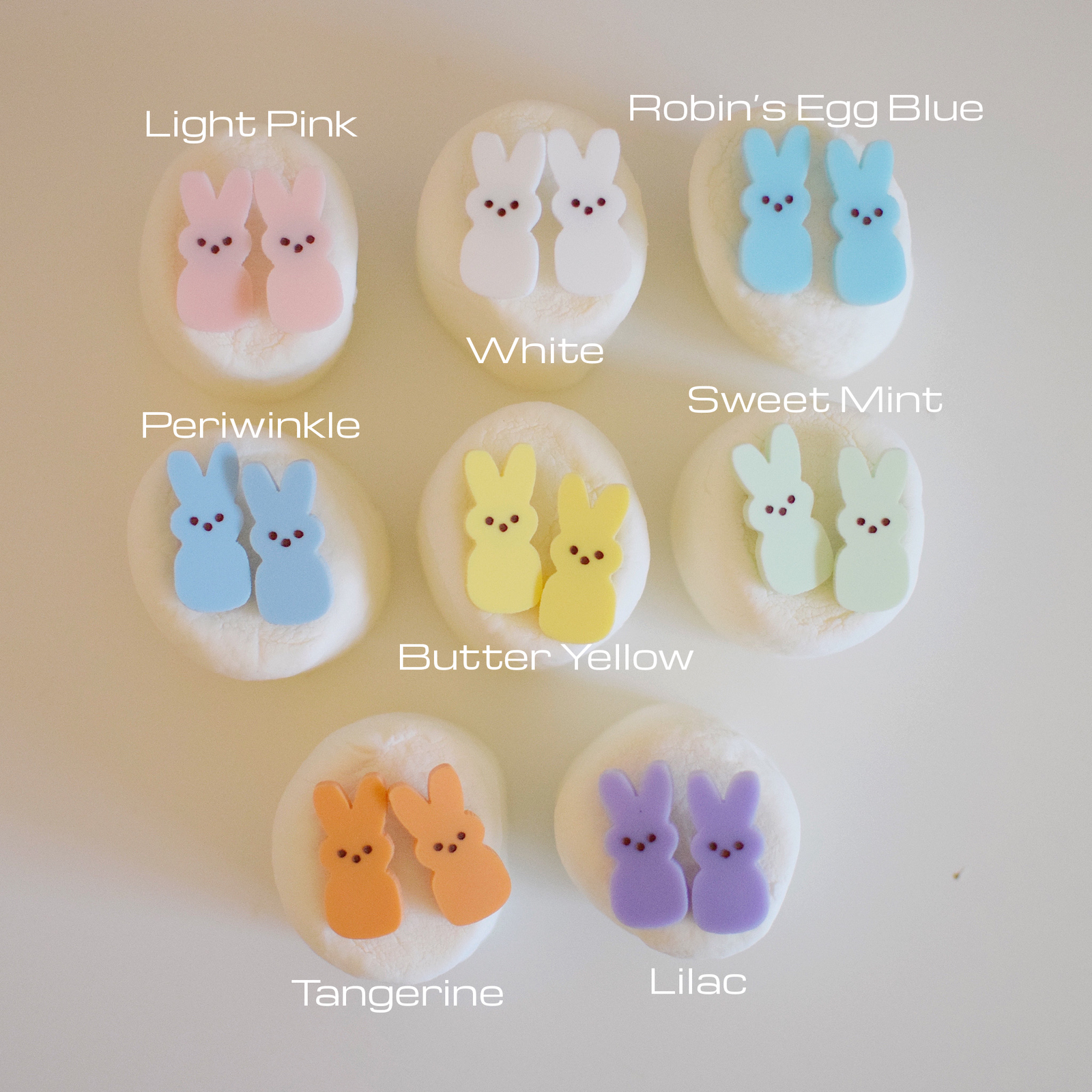 Earrings - Spring/Easter - Bunny Peep Posts
