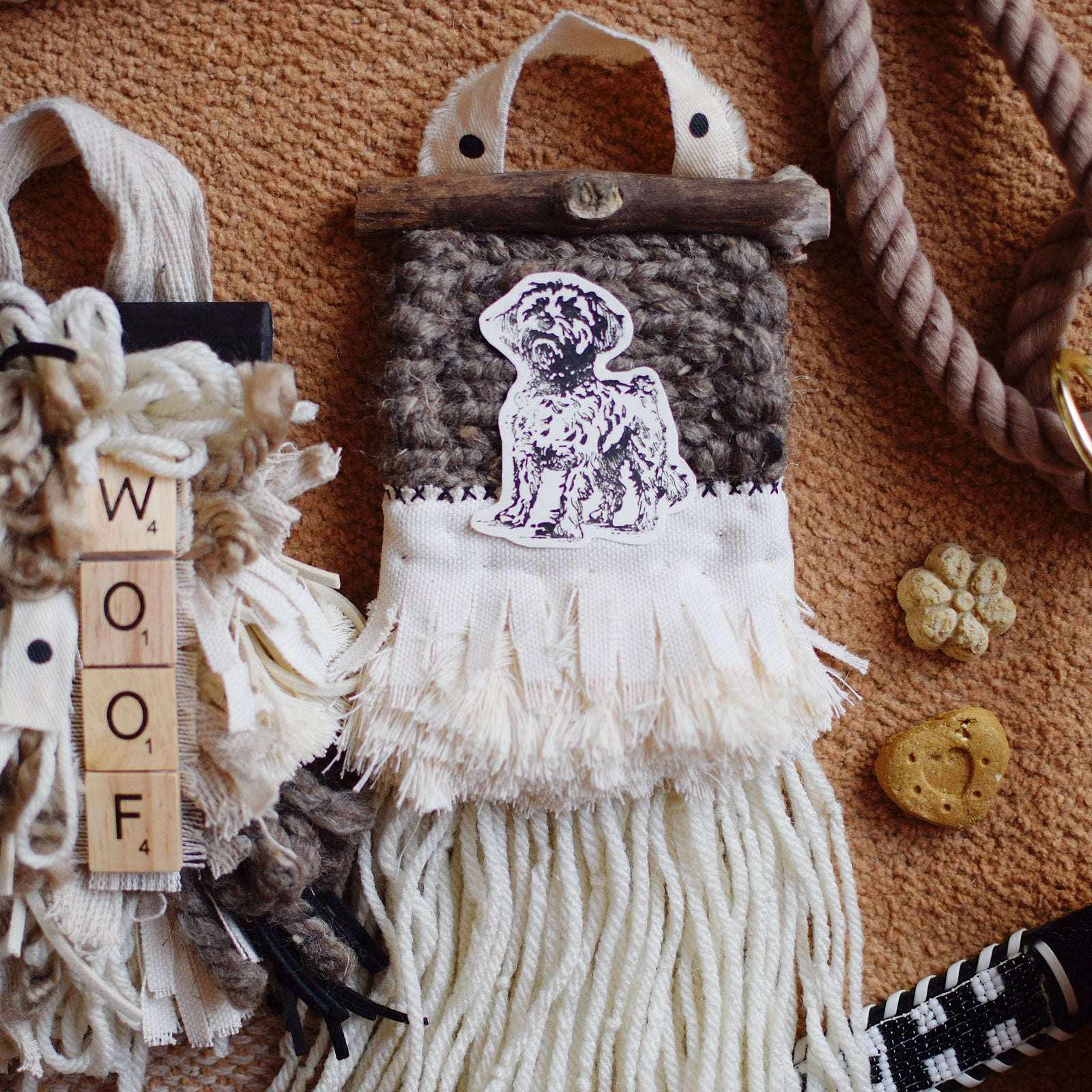 Mini Weave - DOGS - WOOF + GOLDENDOODLE