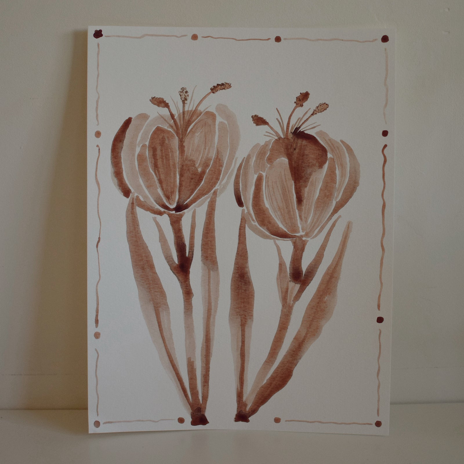 Original Watercolor Painting - Luna's Collection - Whimsy Pals