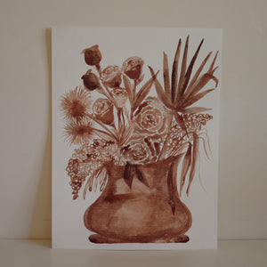 Original Watercolor Painting - Luna's Collection - Western Arrangement