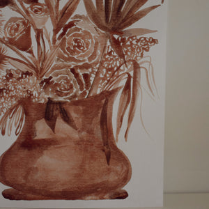 Original Watercolor Painting - Luna's Collection - Western Arrangement