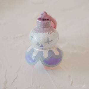 Ornament - Hand Painted Ceramic Bulb - CLOUDS + CAROUSELS