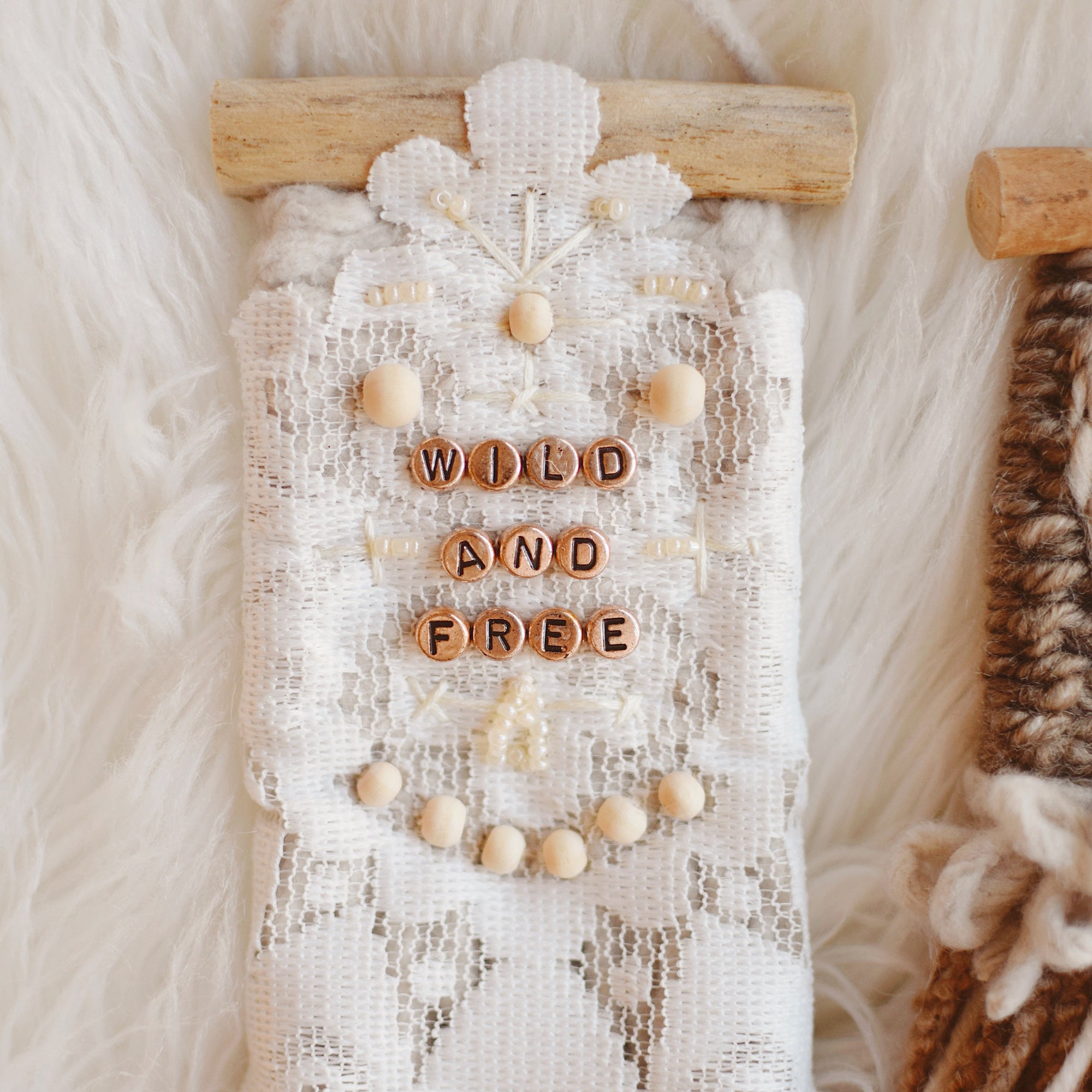Mini Weave - The Little Explorer Collection - WILD + FREE + BEADED HEART