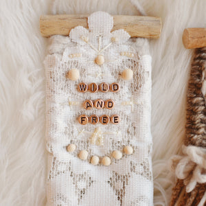 Mini Weave - The Little Explorer Collection - WILD + FREE + BEADED HEART