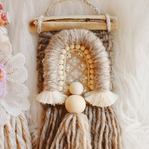 Mini Weave - The Little Explorer Collection - BLOSSOM OF BEADS + NEUTRAL RAINBOW