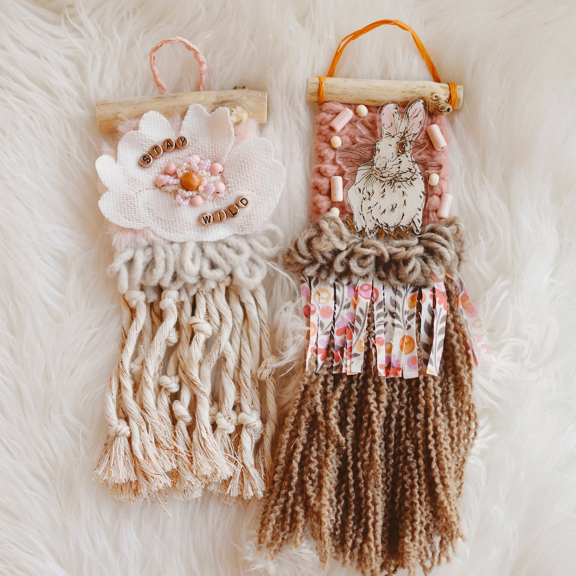 Mini Weave - The Little Explorer Collection - STAY WILD + BEADED BUNNY