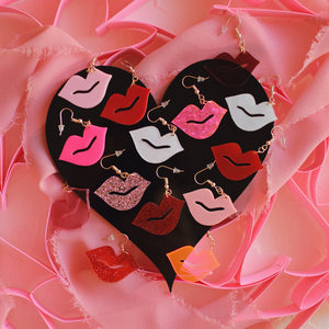 Earrings - Valentines Day - Smooch Dangles