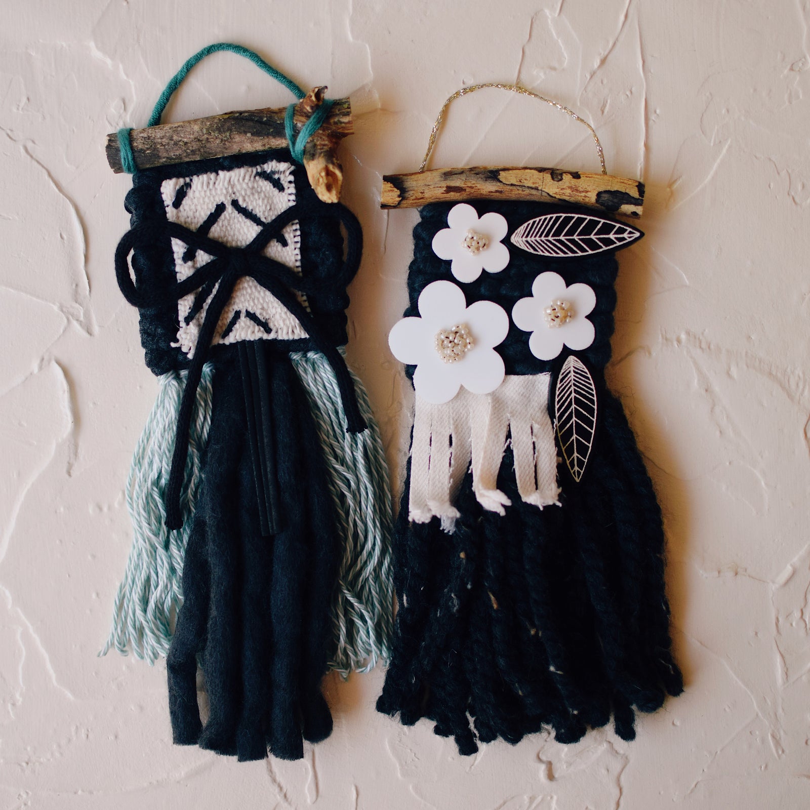 Mini Weave - Daisy Darlings - MUDCLOTH BOW + DAISY PATCH